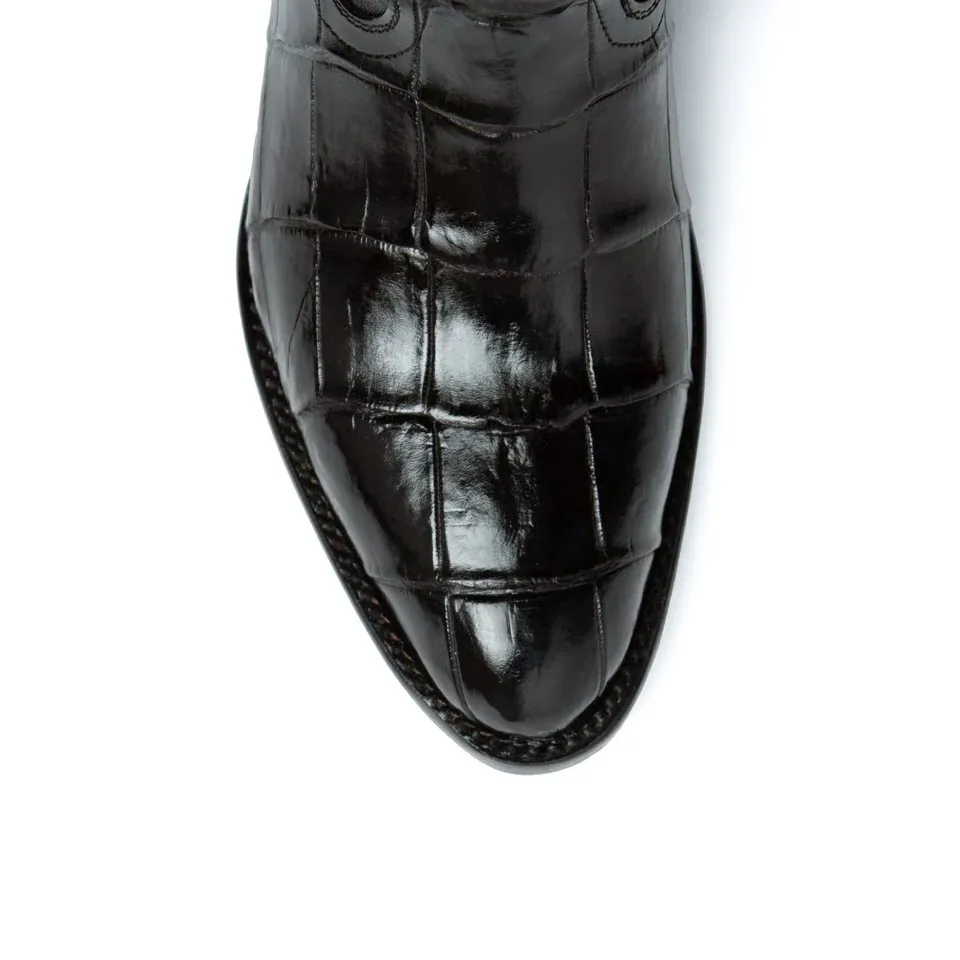 Ferrini Men's Stallion Alligator Belly Boots Round Toe Black  1071127