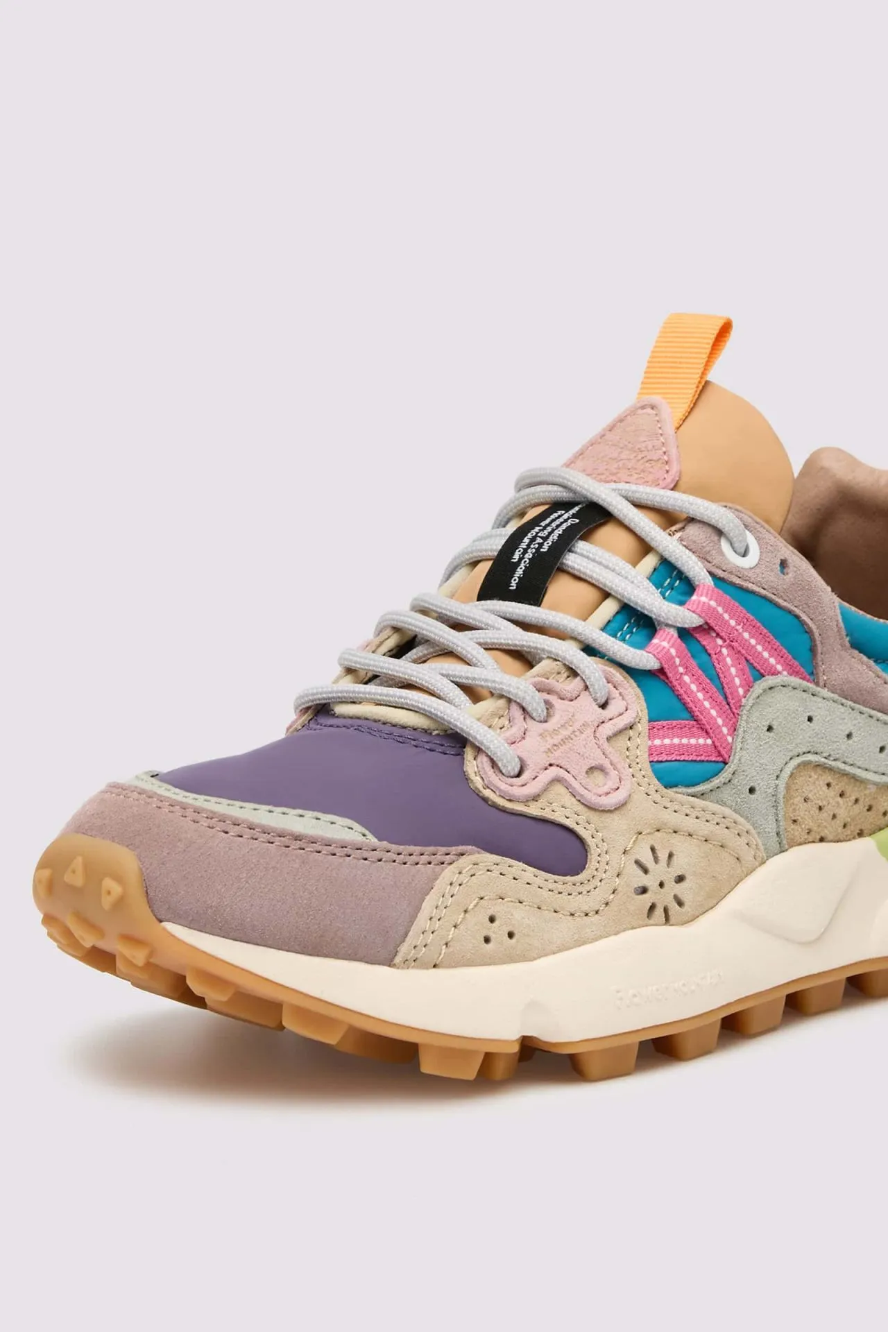 FLOWER MOUNTAIN | Yamano 3 Suede/Nylon Sneakers | Rose-Violet