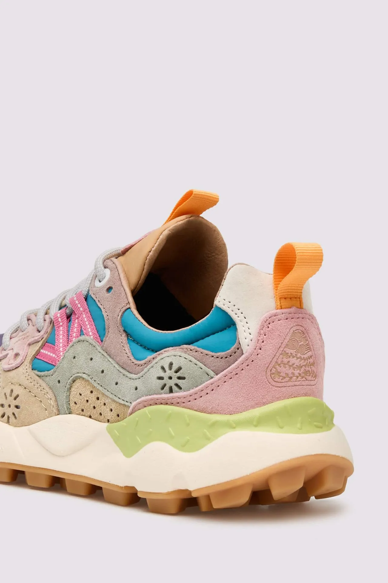 FLOWER MOUNTAIN | Yamano 3 Suede/Nylon Sneakers | Rose-Violet