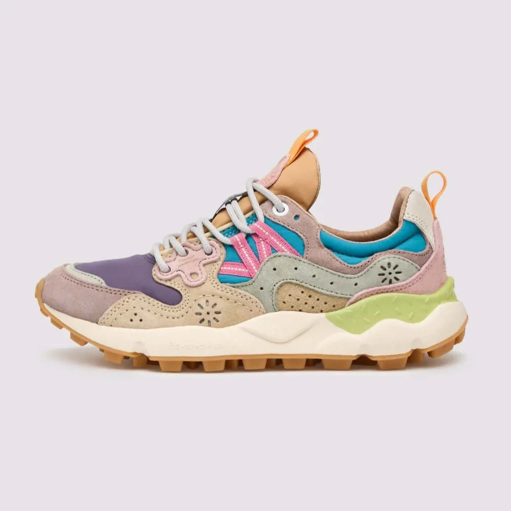 FLOWER MOUNTAIN | Yamano 3 Suede/Nylon Sneakers | Rose-Violet