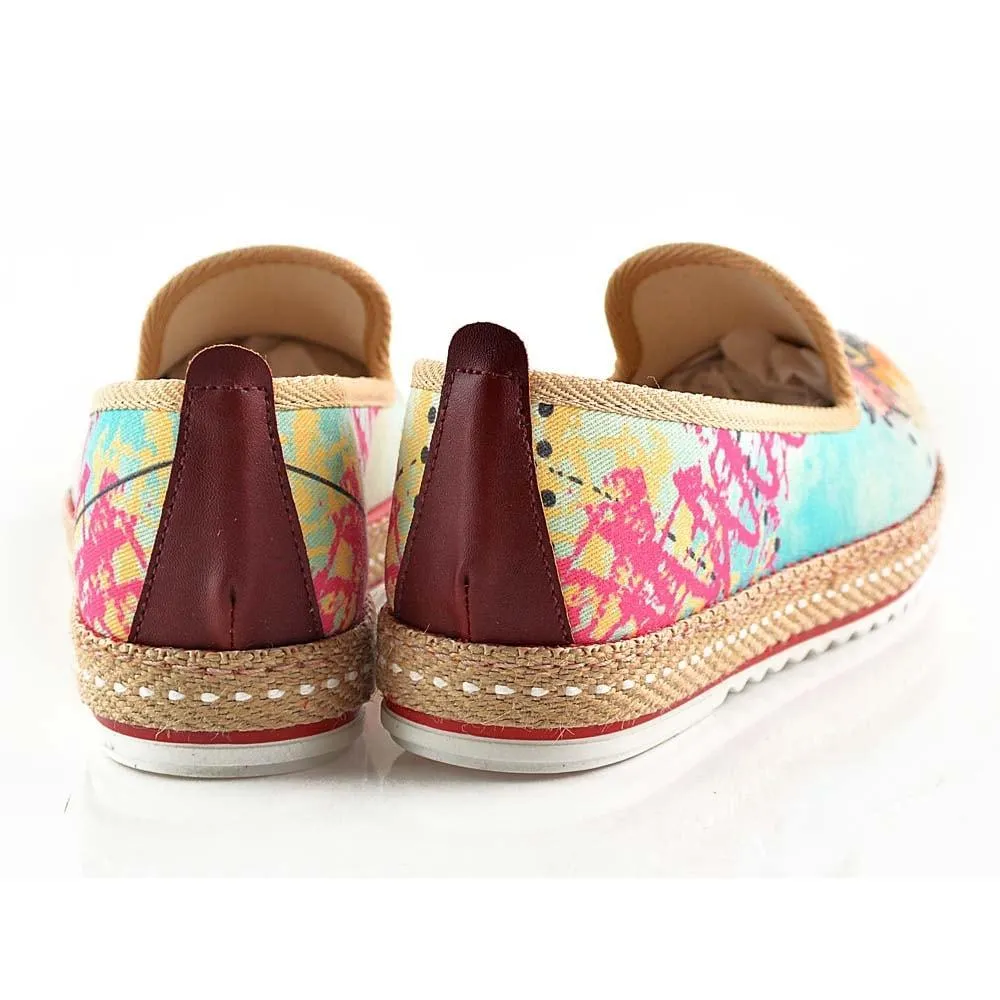 Flowering Skull Slip on Sneakers Shoes HVD1469