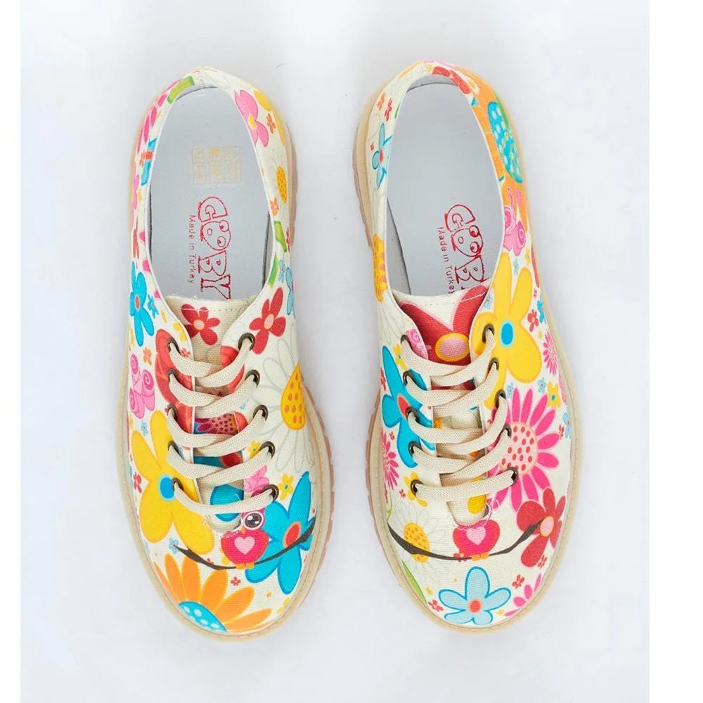 Flowers Oxford Shoes TMK5505