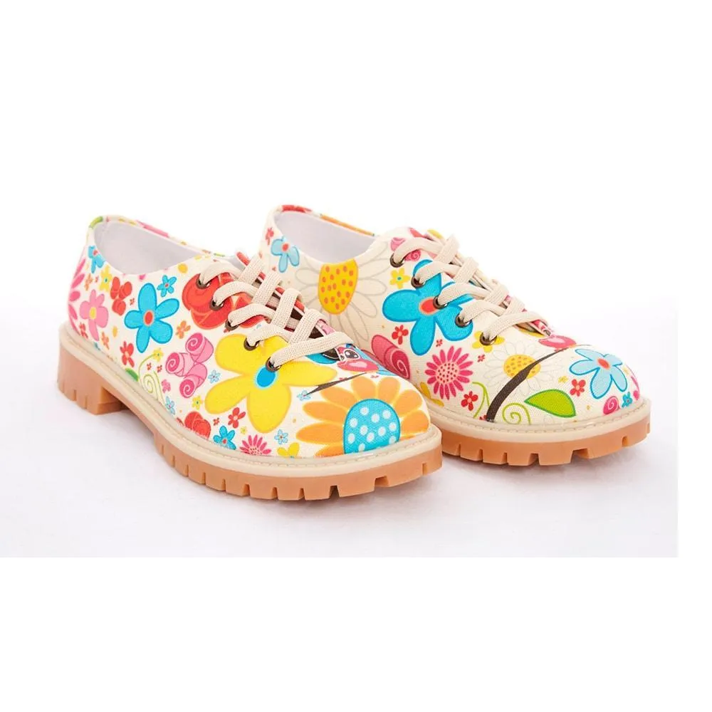 Flowers Oxford Shoes TMK5505