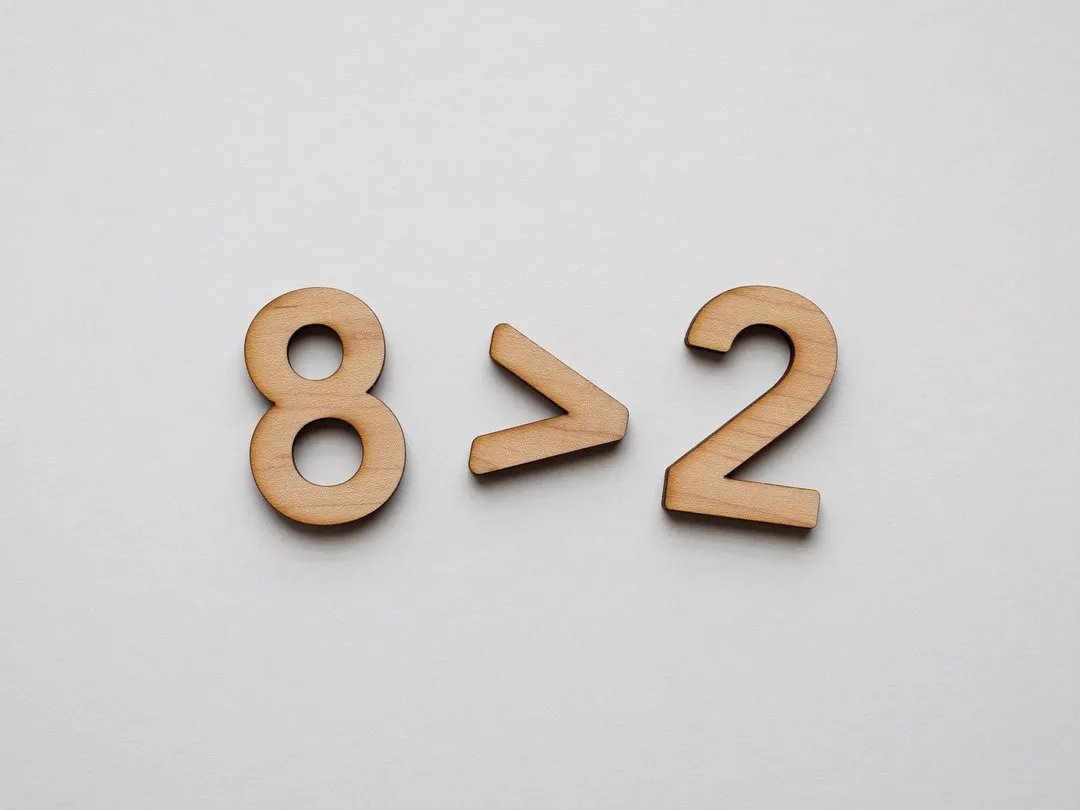 GLADFOLK FULL MATH SET -Wooden Number Set • Wood Numerals & Math Symbols in Maple