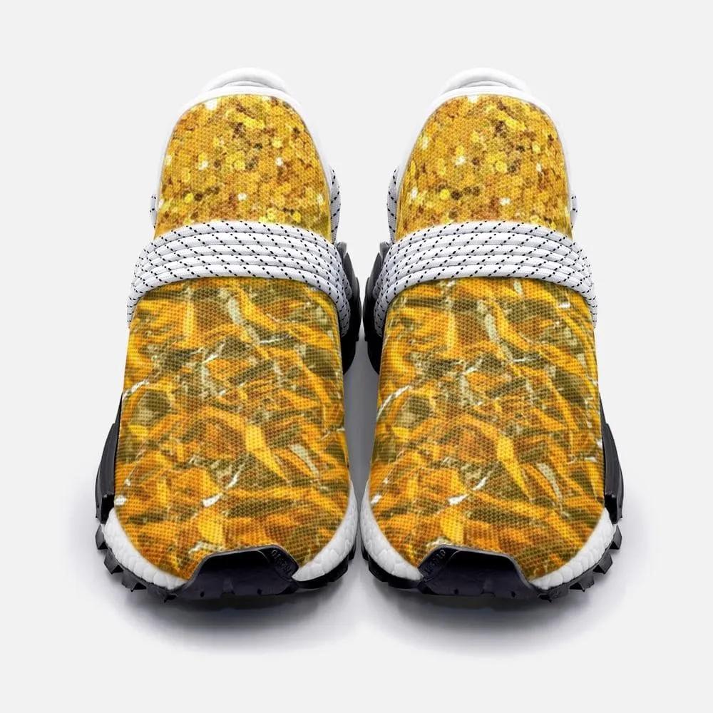 Gold pattern Unisex Lightweight Custom shoes