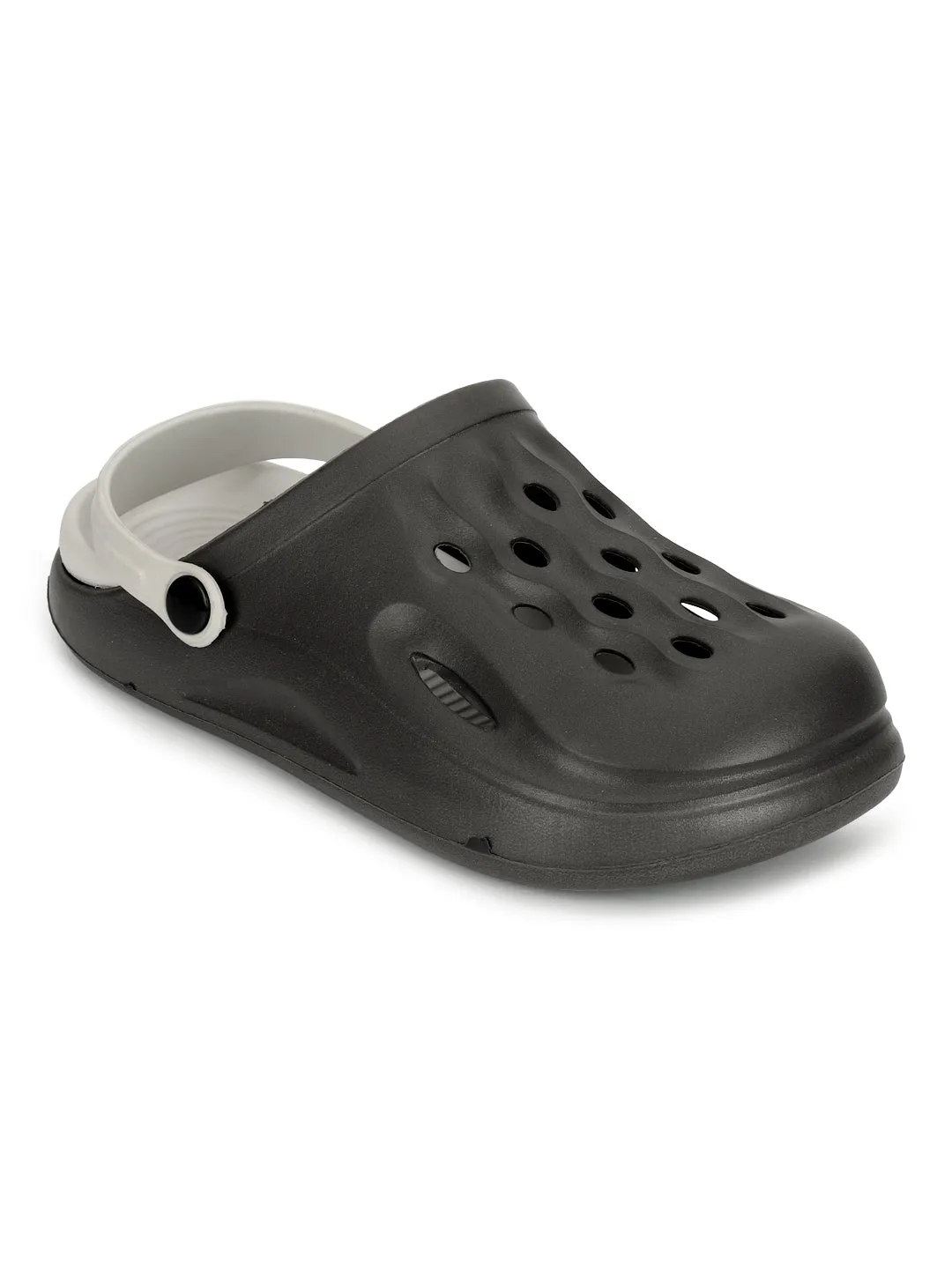 Grey Stylish Slip-On Clogs For Kids-Unisex (TC-LCLOG3-GRY)
