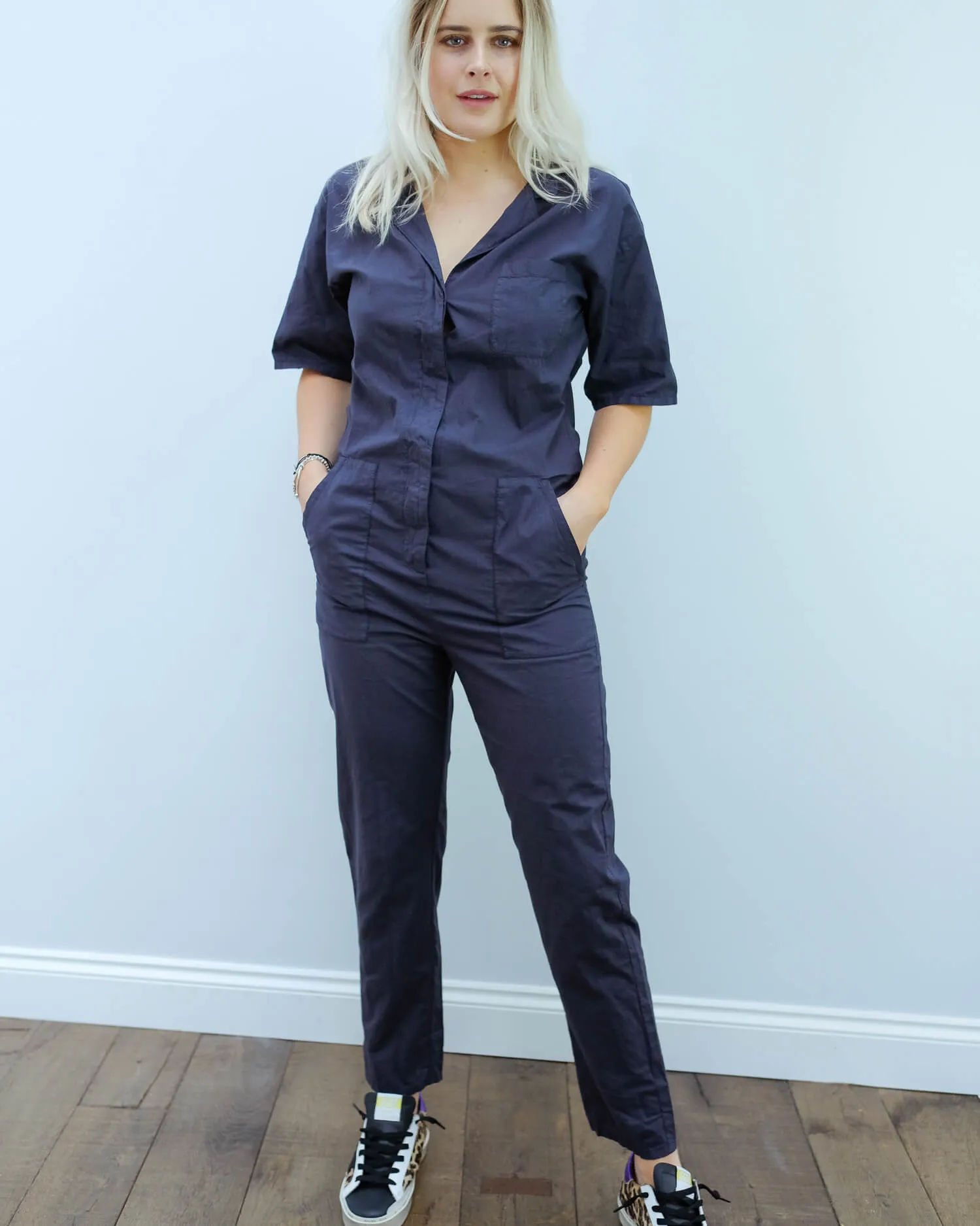 H Popi jumpsuit in charcoal