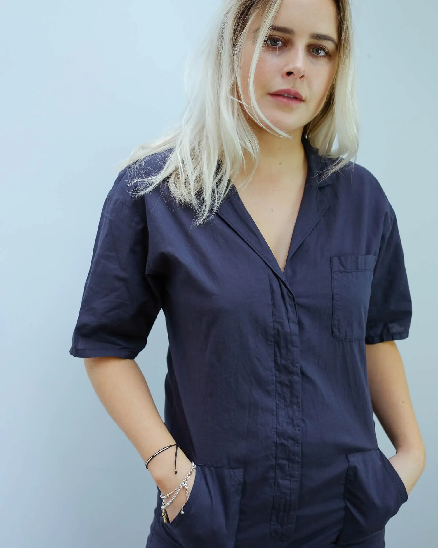 H Popi jumpsuit in charcoal