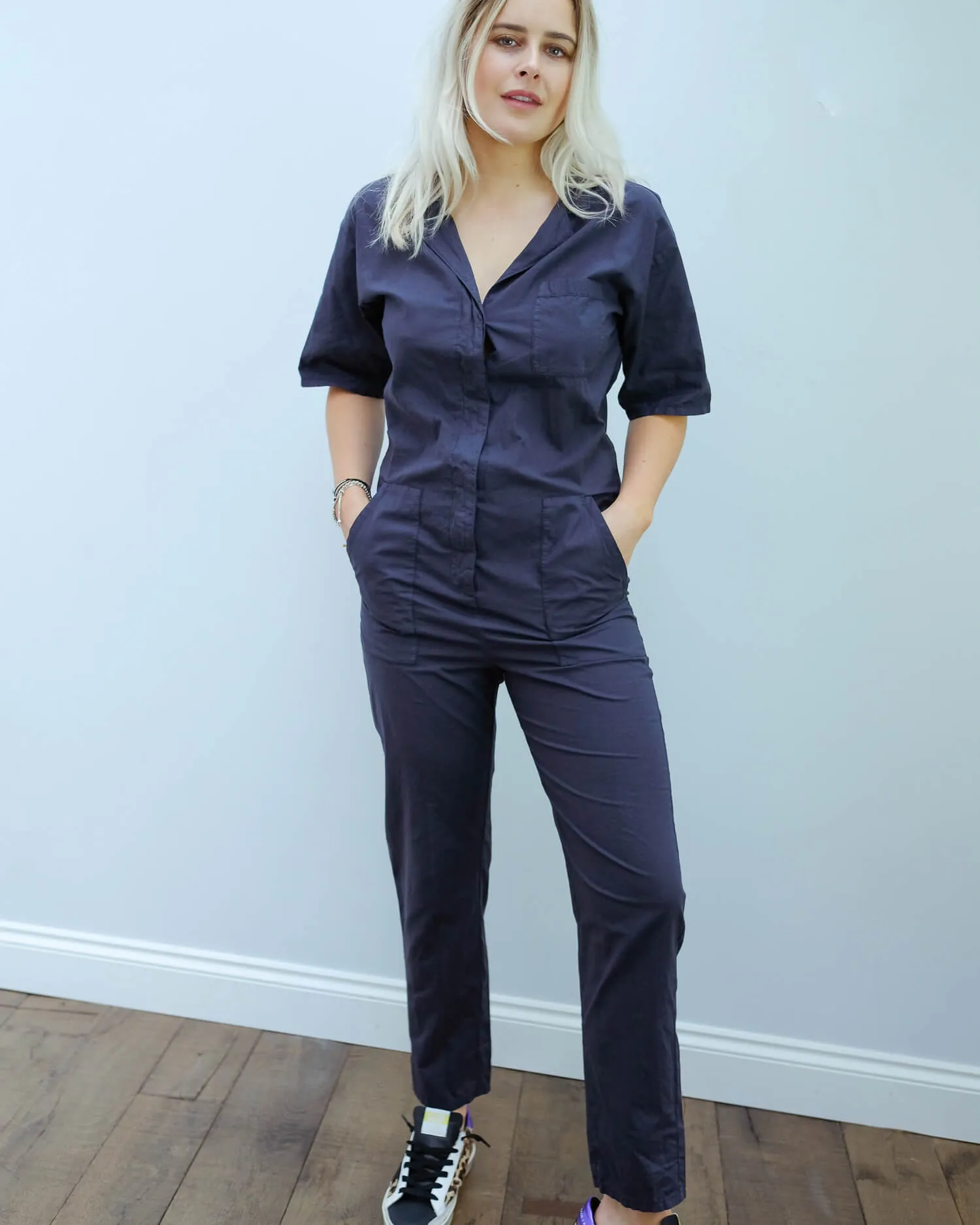 H Popi jumpsuit in charcoal