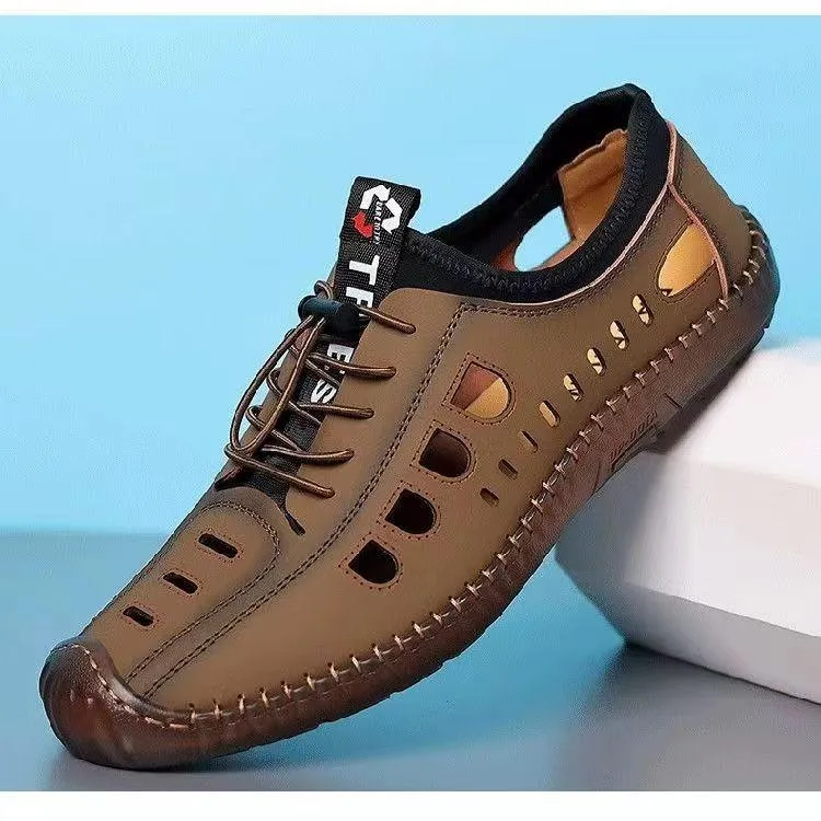 Handmade Soft Flat Bottom Breathable Hole Shoes