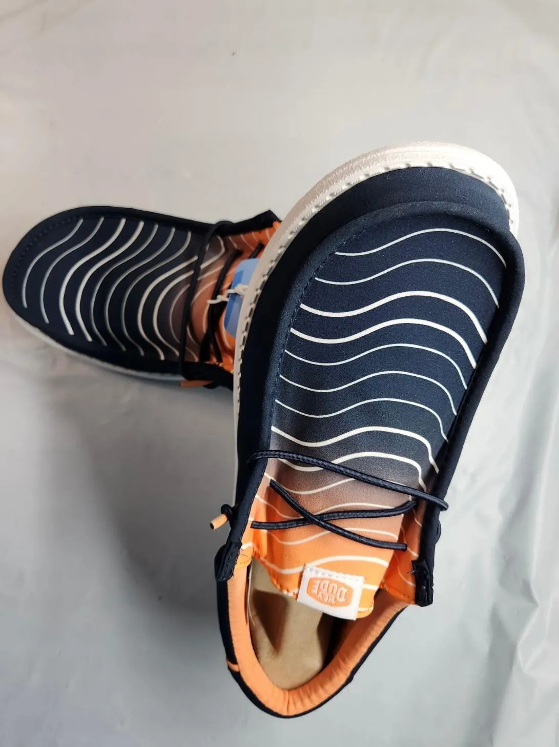 Hey Dude Men Wally Surf Waves Navy/Multi