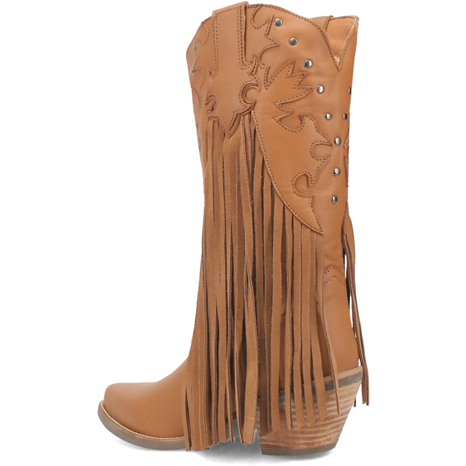 Hoedown Camel Leather Fringe Boots (DS)