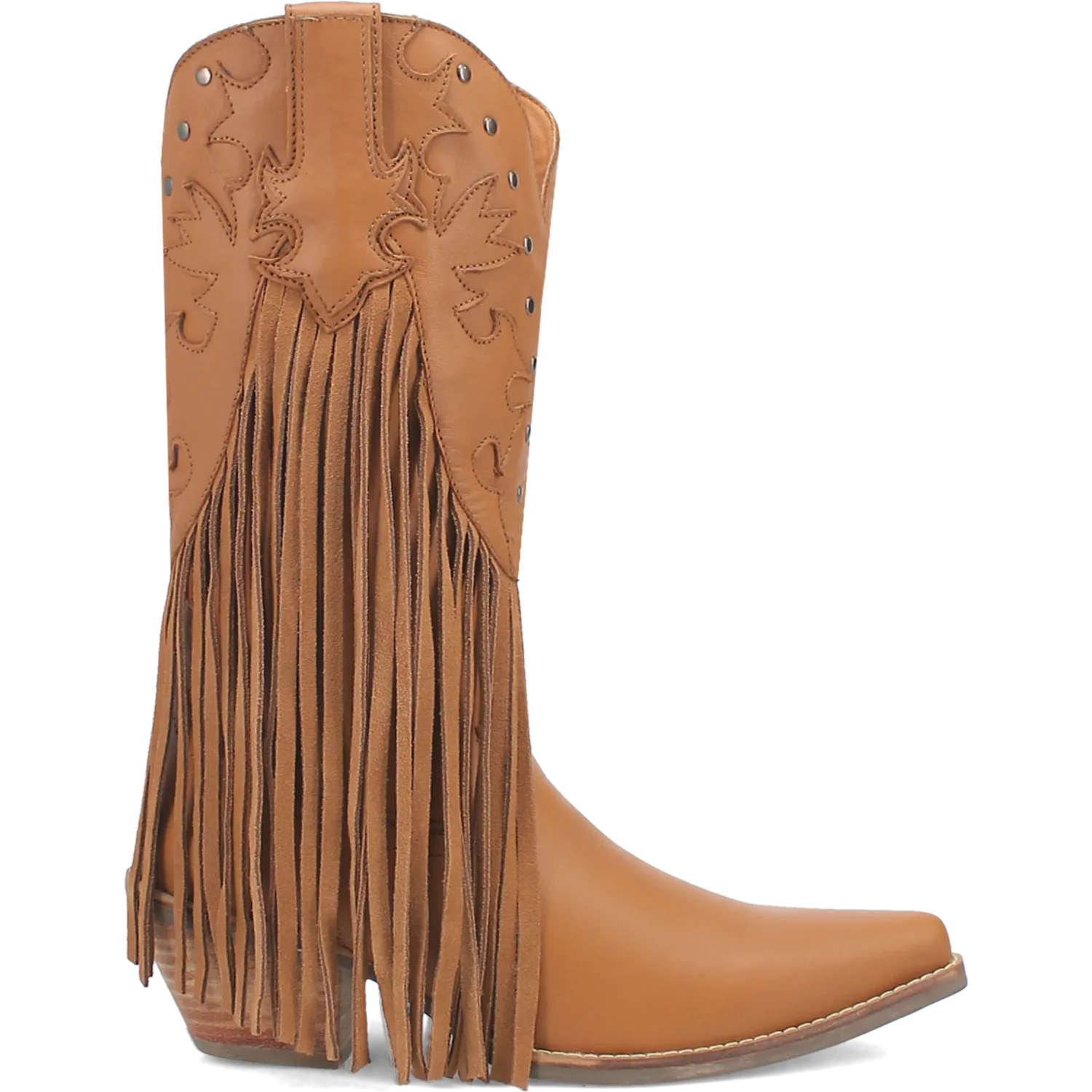 Hoedown Camel Leather Fringe Boots (DS)