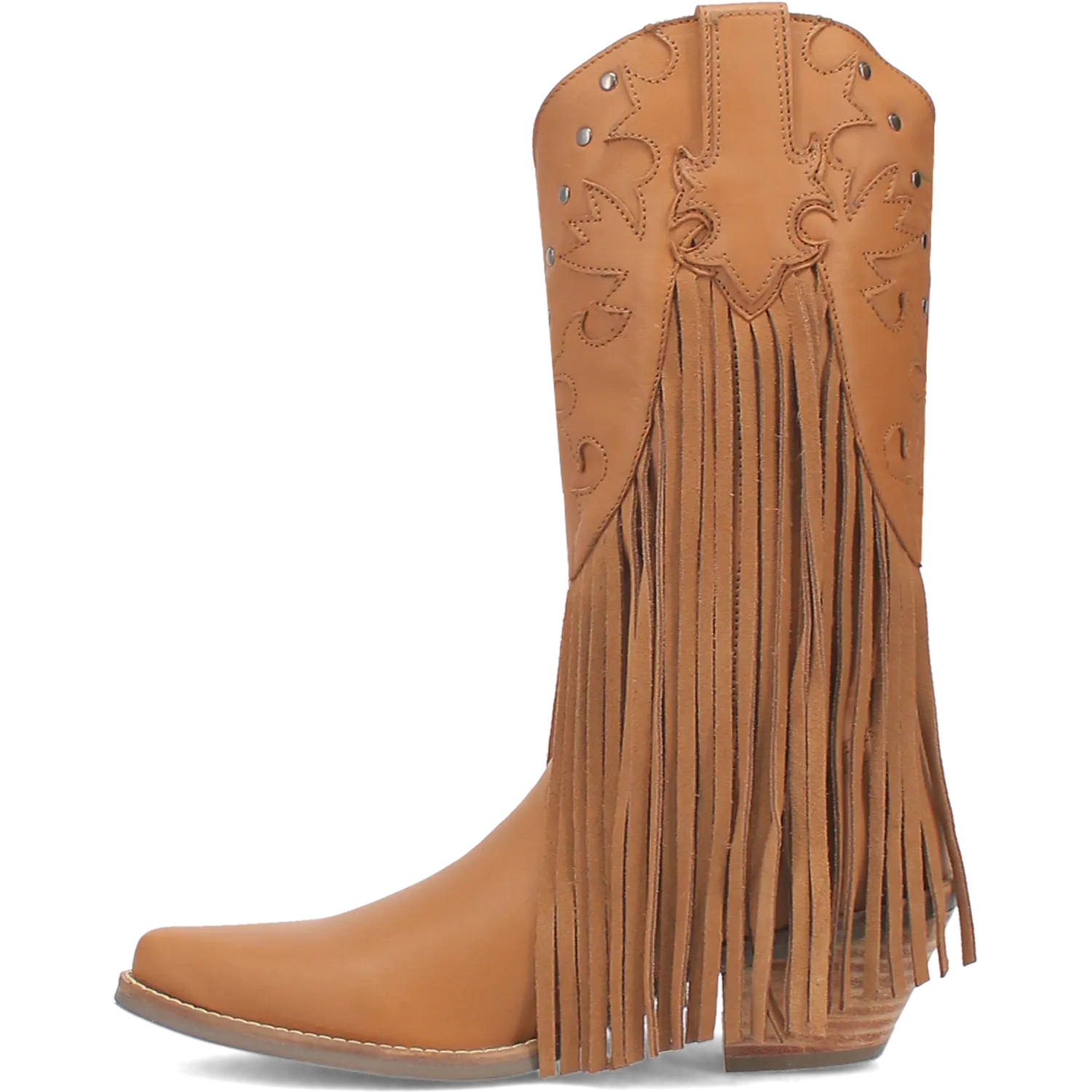 Hoedown Camel Leather Fringe Boots (DS)