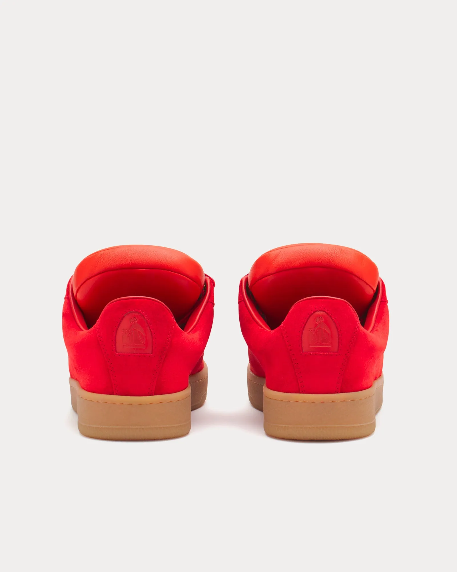 Hyper Curb Lite Leather & Suede Poppy Red / Orange Low Top Sneakers