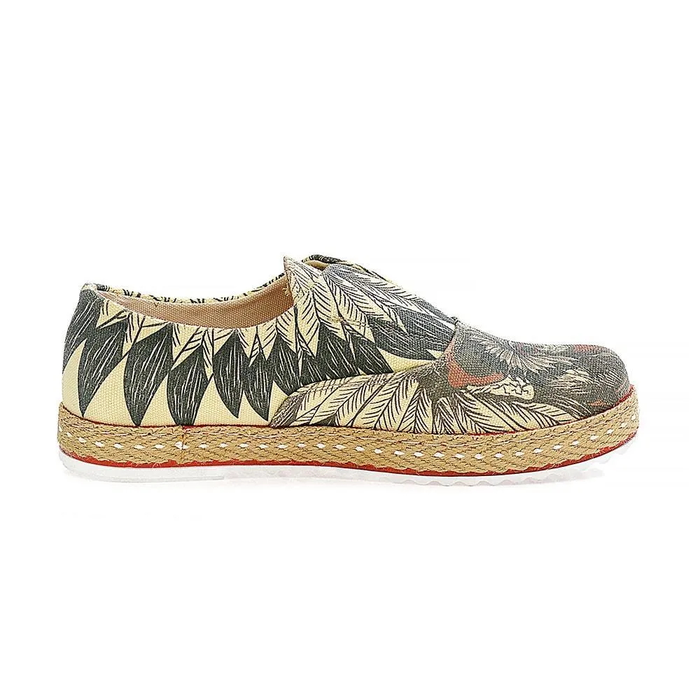 Indian Skull Slip on Sneakers Shoes YAR103