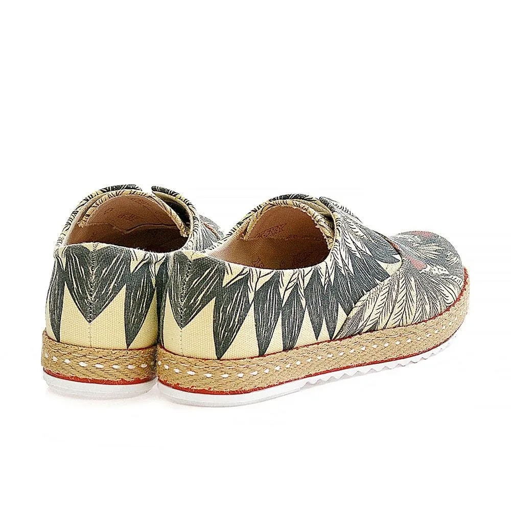 Indian Skull Slip on Sneakers Shoes YAR103