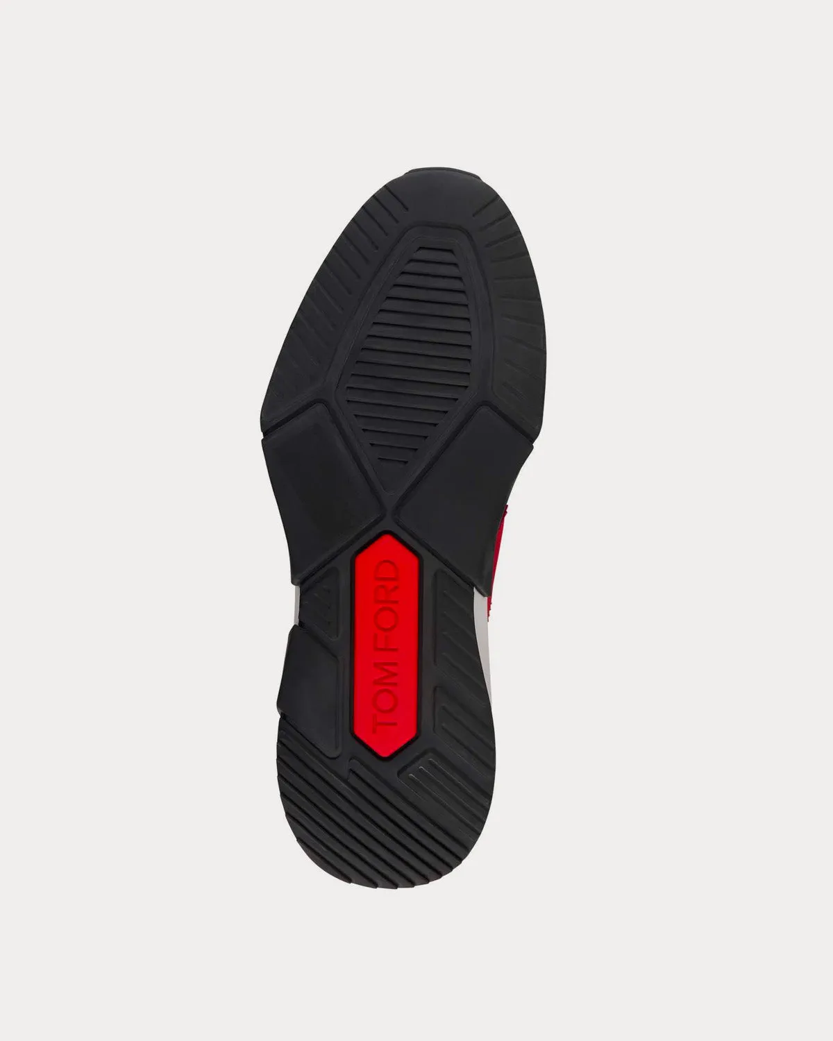 Jagga Suede Technical Fabric Black / Dark Red Low Top Sneakers