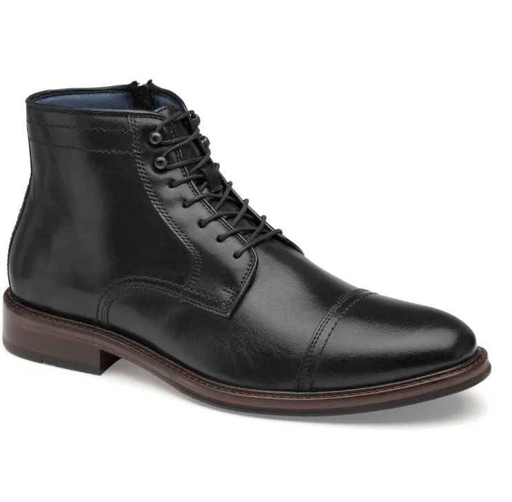Johnston & Murphy Men's Raleigh Zip Boots- Black