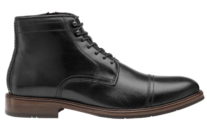 Johnston & Murphy Men's Raleigh Zip Boots- Black
