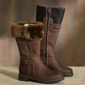 Knee High Low Heel Boots