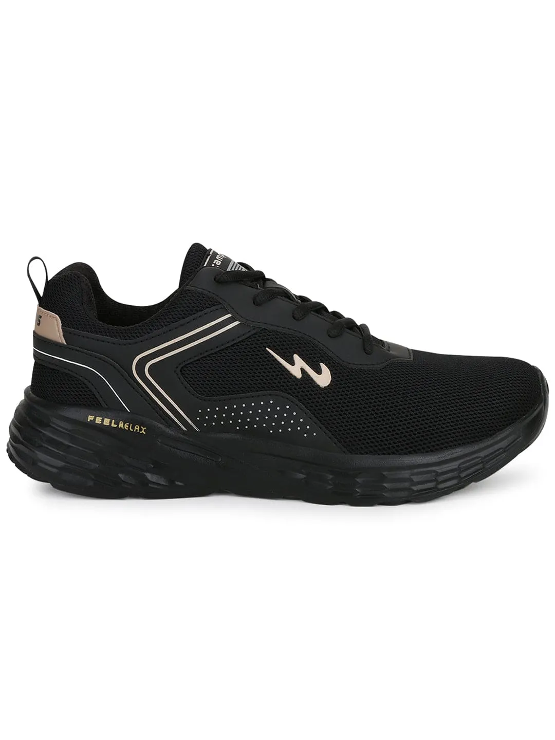 KOSMO PRO Black Men's Running Shoes