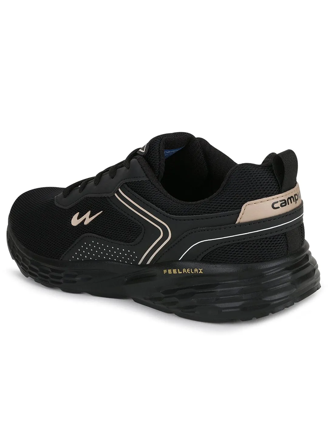 KOSMO PRO Black Men's Running Shoes