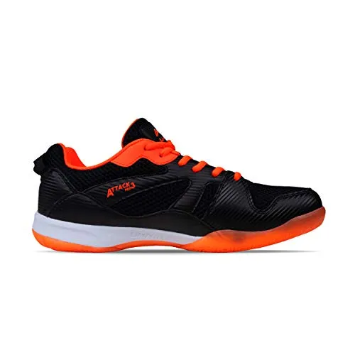 Li-Ning Attack Pro III Badminton Shoes (Black/Orange) UK 2
