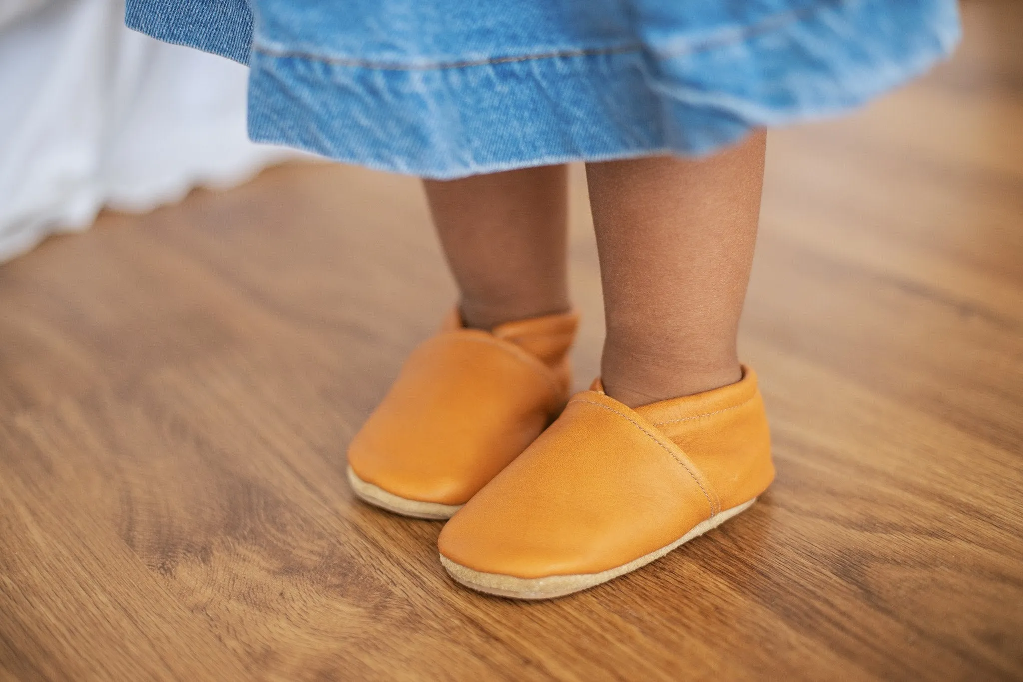 Light Gray Slip-On Baby Shoes