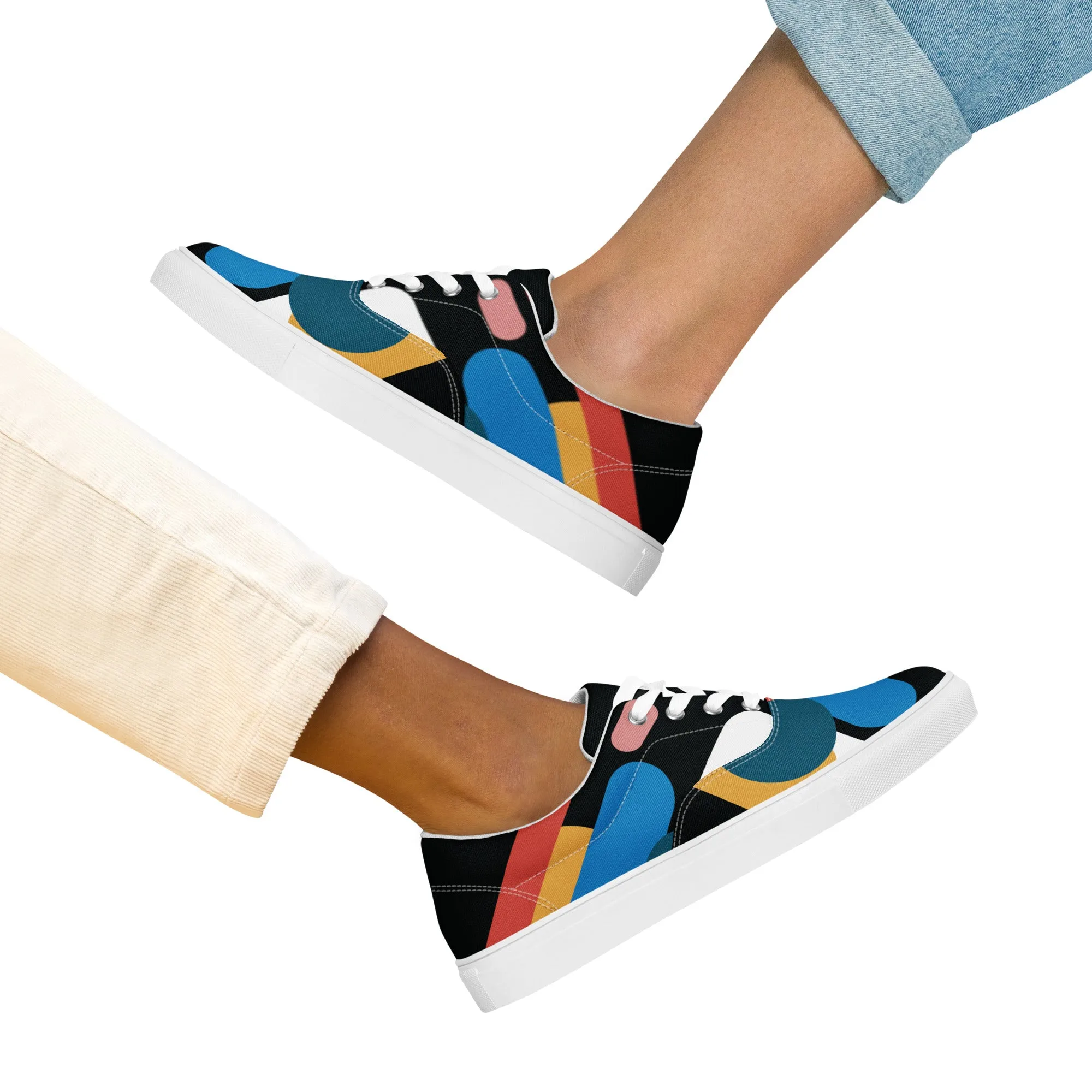 LIGHT STREAK Women’s Lace-Up Canvas Shoes