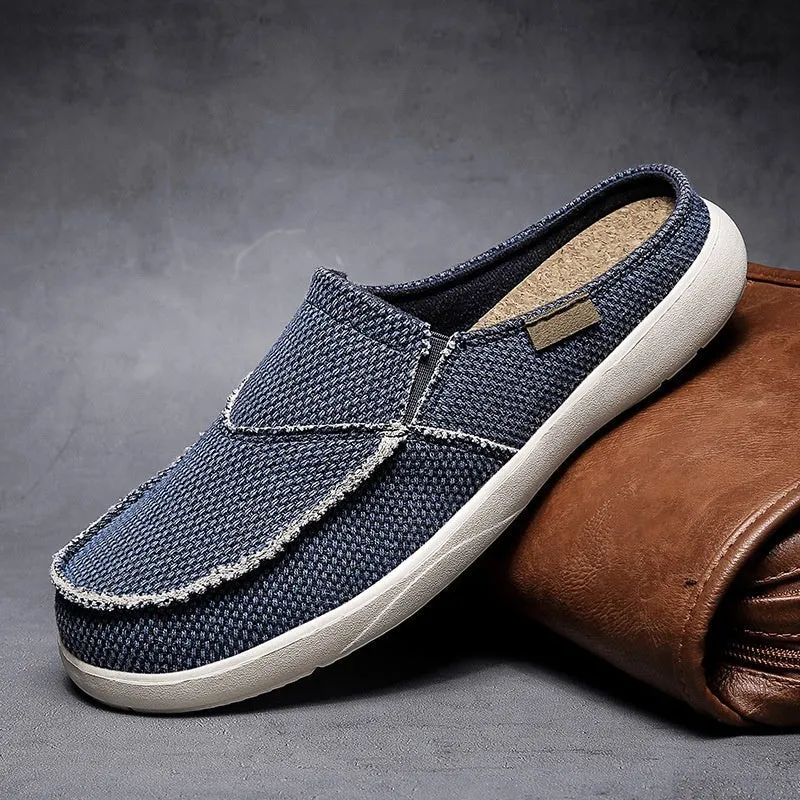 Loafers Half Slippers Men's Lightweight Summer Men's Leisure Pump Men's