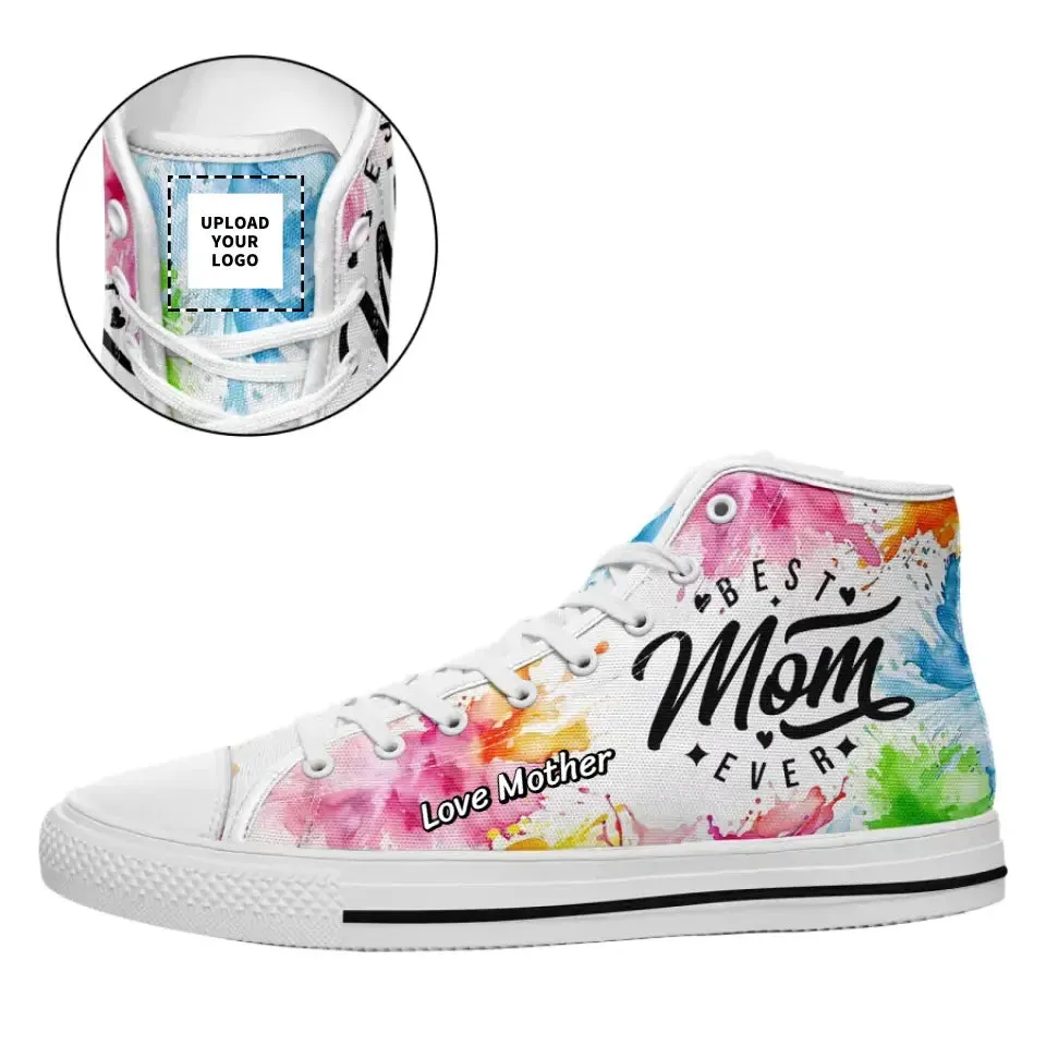 Luxury Gifts,Personalized Mother's Day Sneakers, Custom Comfortable High Top Shoes for Mother's Gift