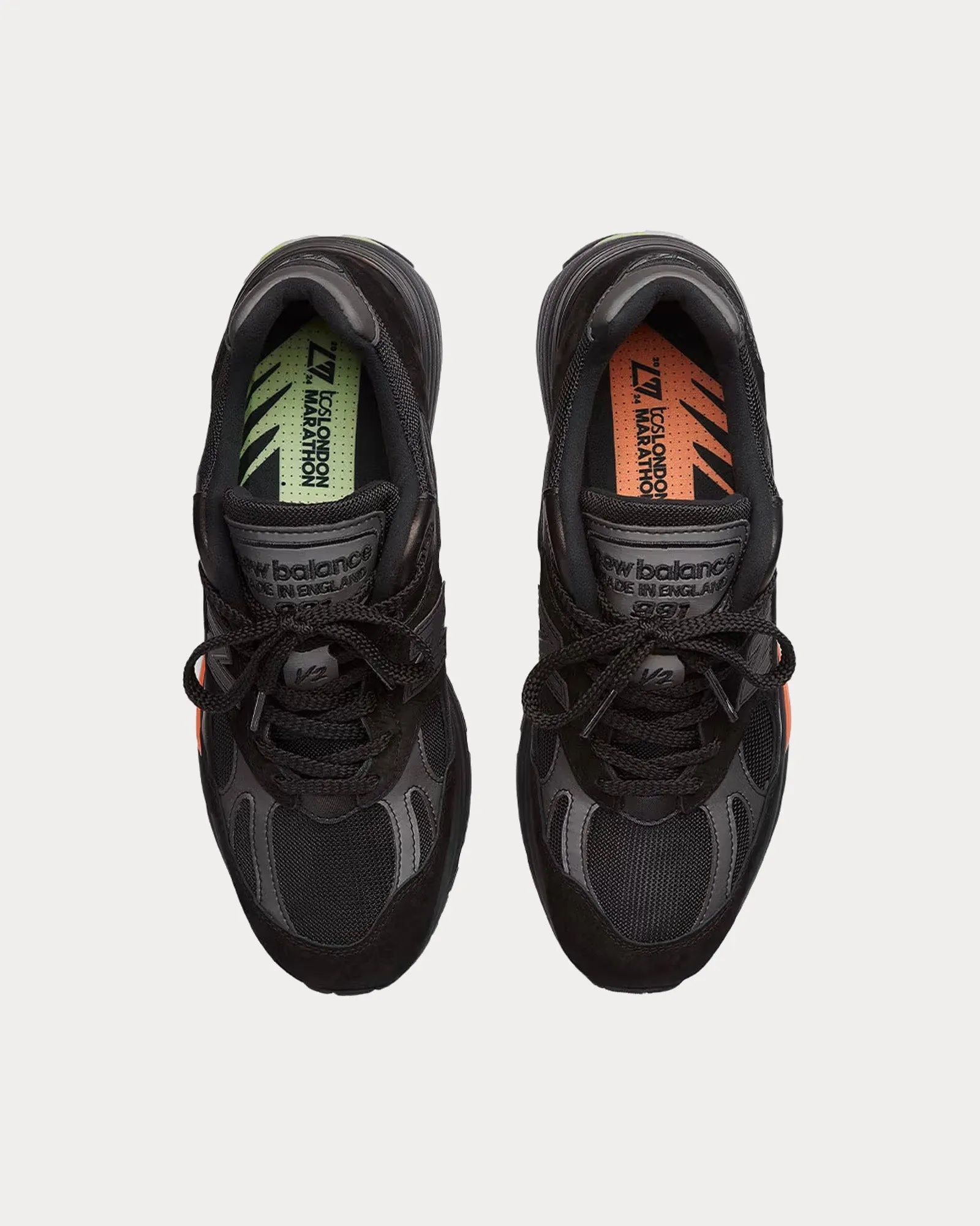 MADE in UK 991v2 'TCS London Marathon Edition' Black Low Top Sneakers