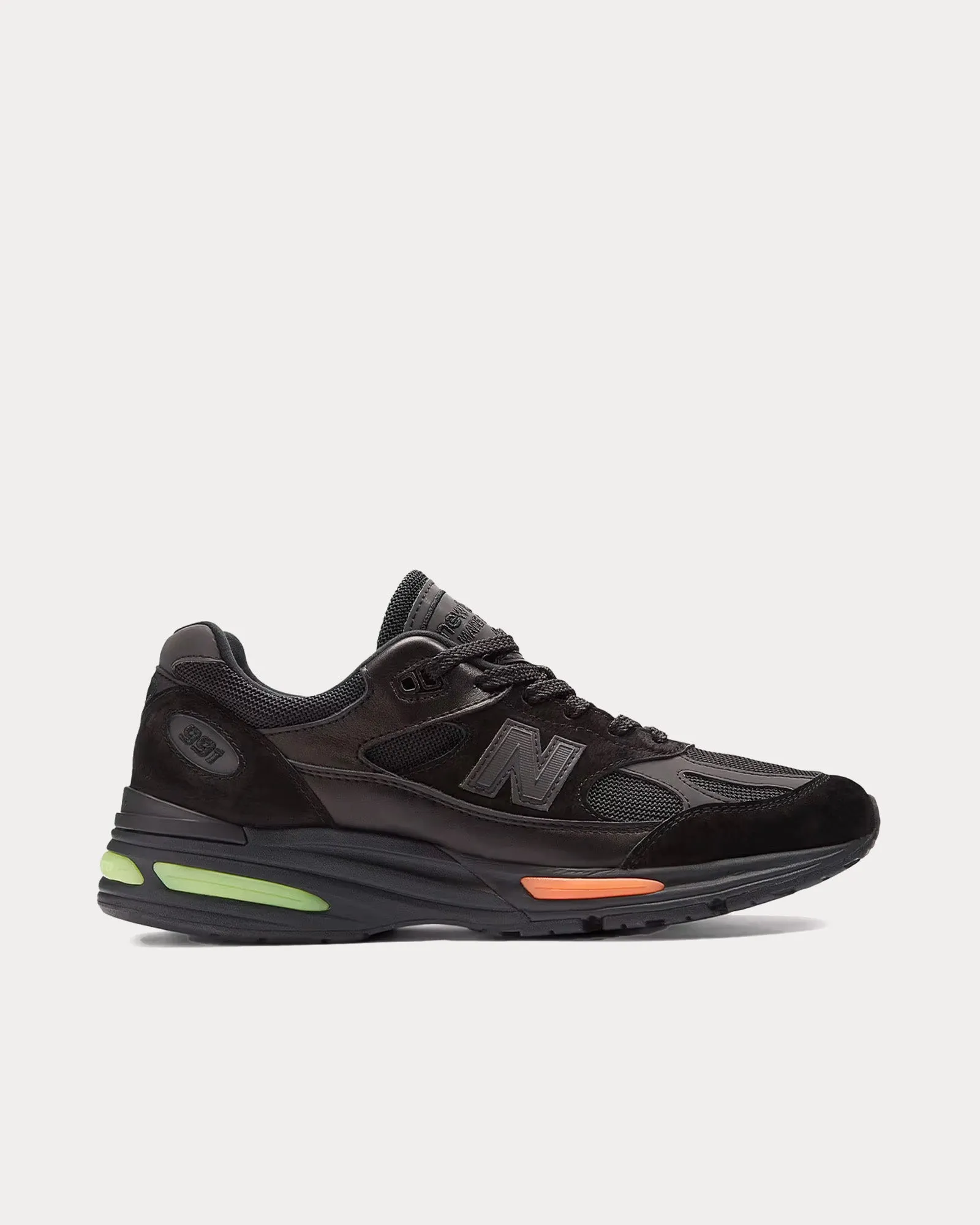 MADE in UK 991v2 'TCS London Marathon Edition' Black Low Top Sneakers