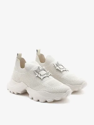 Marie Crystal Embellished Flyknit Sneakers