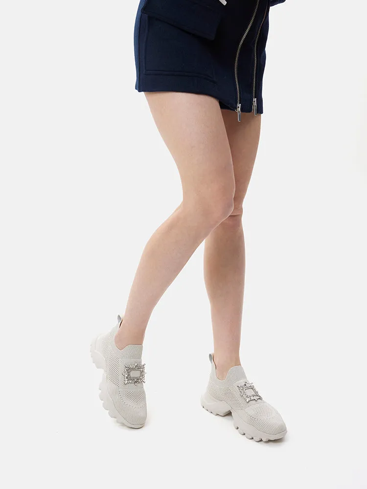 Marie Crystal Embellished Flyknit Sneakers