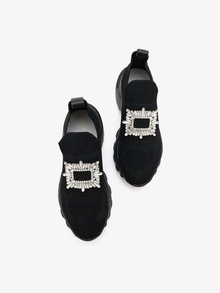 Marie Crystal Embellished Flyknit Sneakers