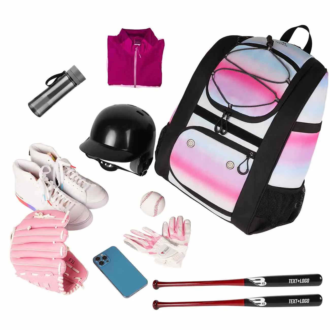 Matein Pink Softball Bag