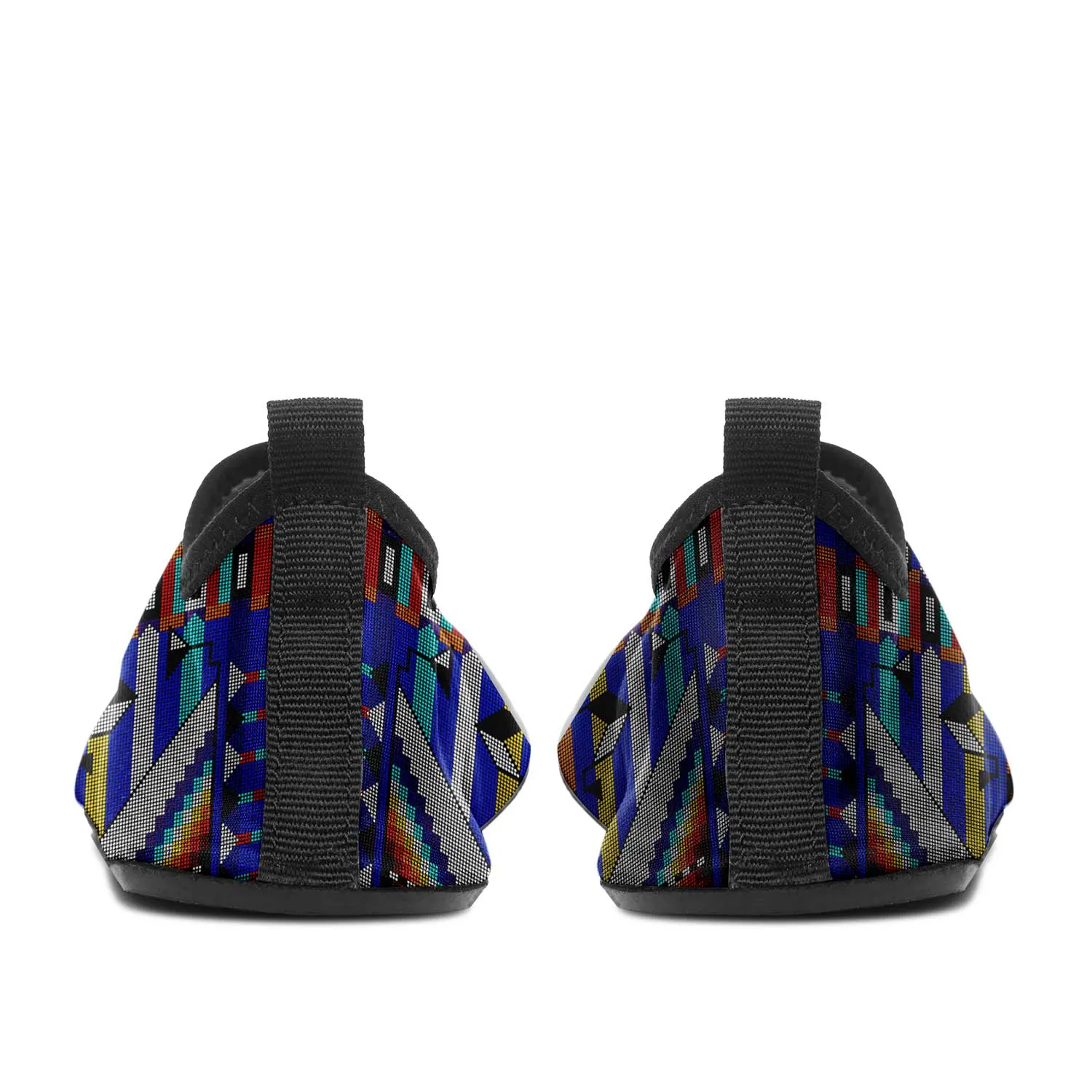 Medicine Blessing Blue Kid's Sockamoccs Slip On Shoes