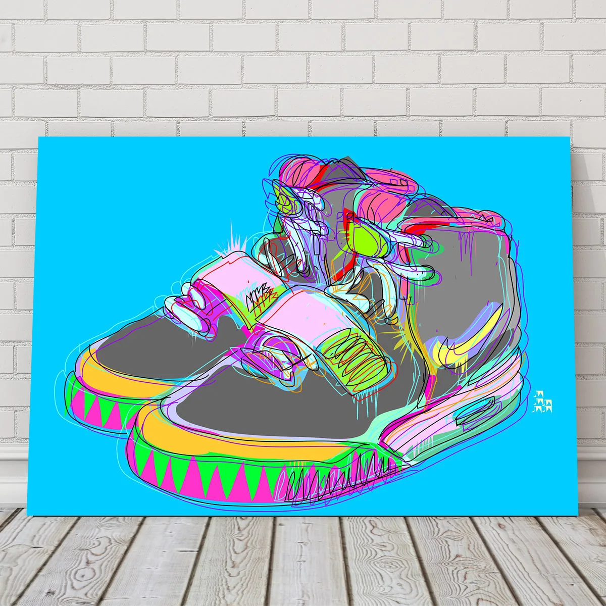 Nike Air Yeezy 2 Wall Art