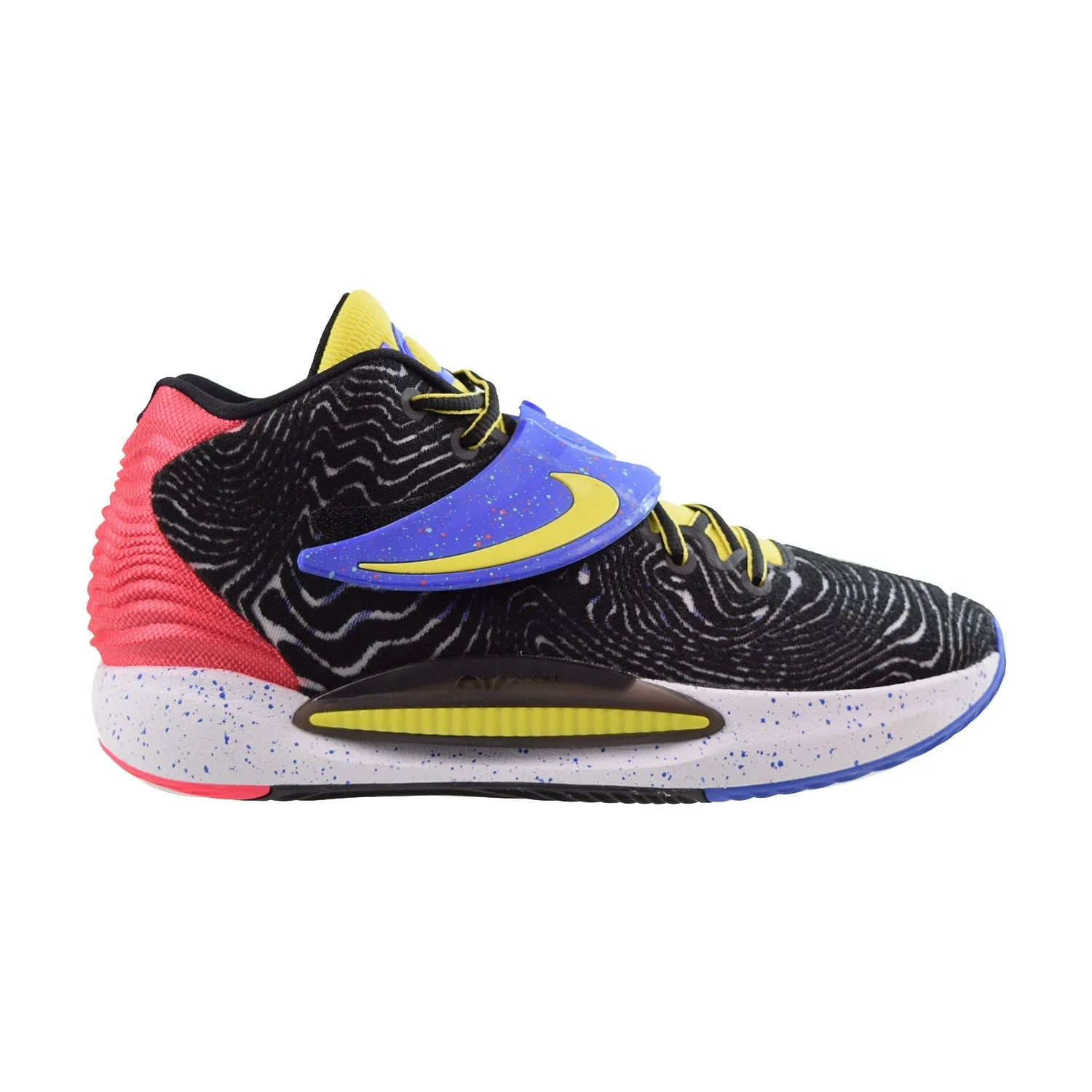 Nike KD 14 Pop Art Men's Shoes Black-White-Yellow Strike
