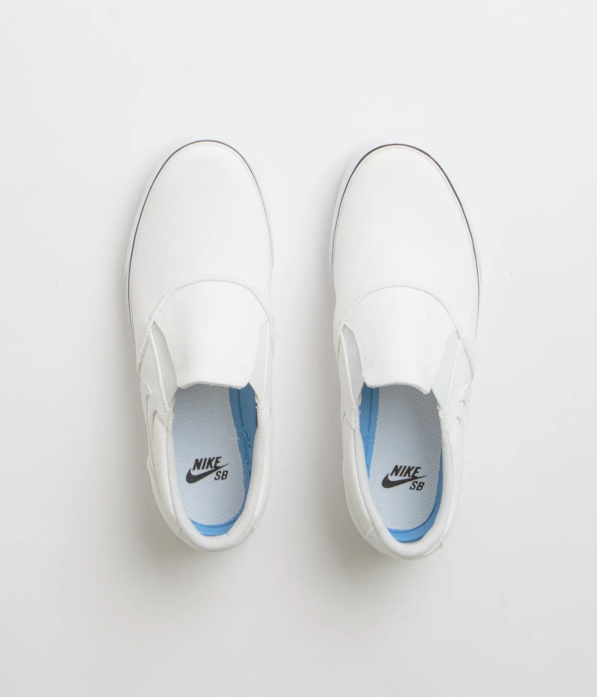 Nike SB Chron 2 Slip Shoes - White / White - White - Black