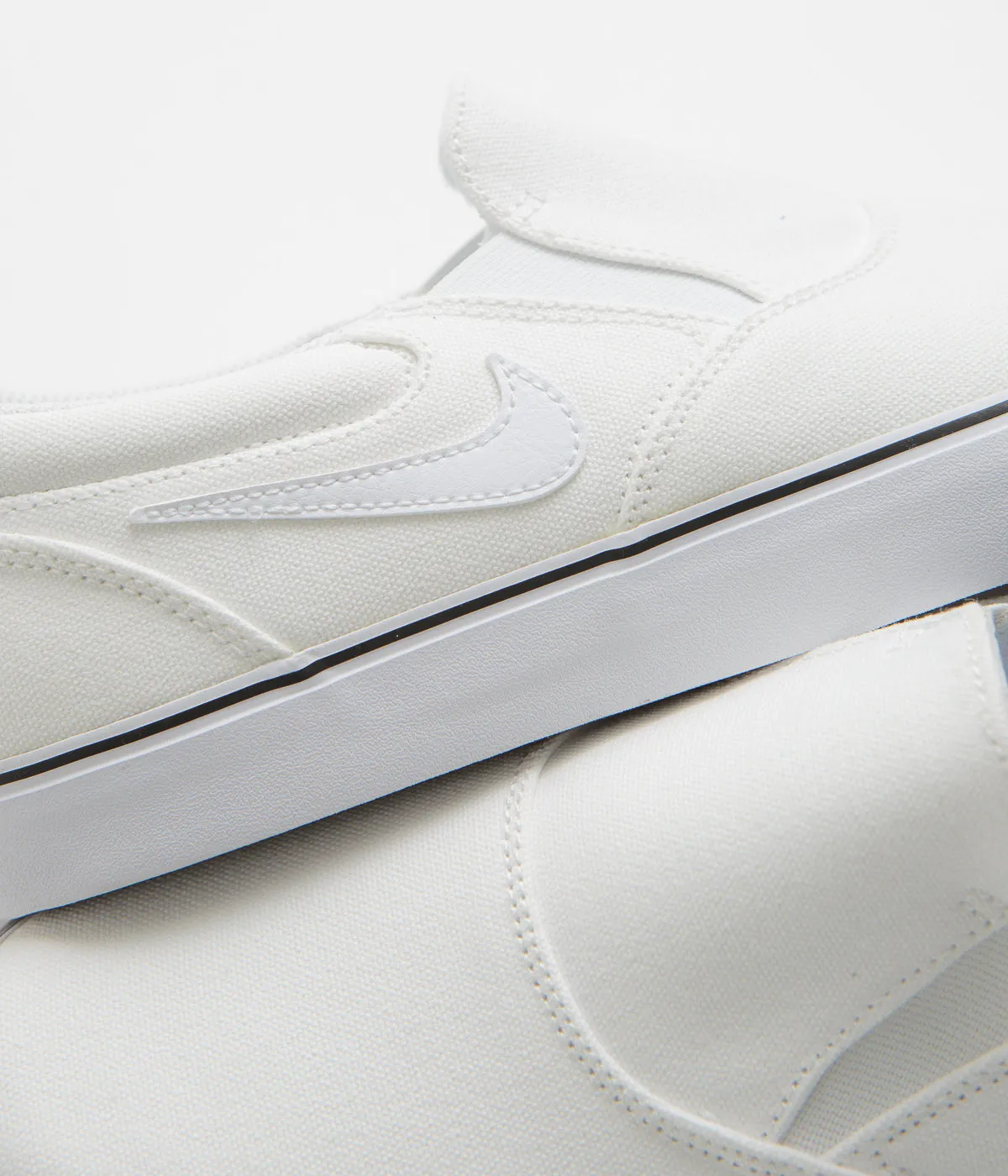 Nike SB Chron 2 Slip Shoes - White / White - White - Black