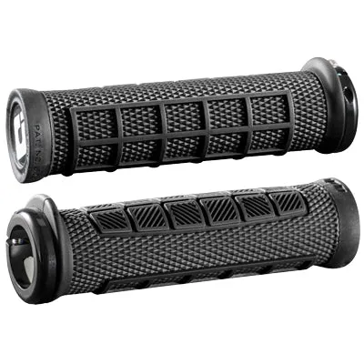 Odi Elite Pro Lock-On Grips Black With Black Clamps Elite Pro V2.1 Lock-On Odi Gripstape