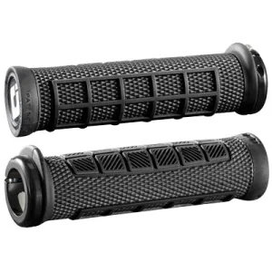 Odi Elite Pro Lock-On Grips Black With Black Clamps Elite Pro V2.1 Lock-On Odi Gripstape