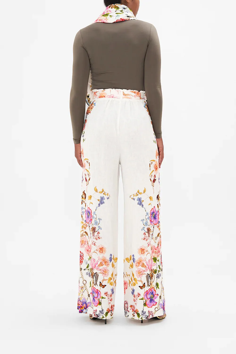 PAPERBAG WAIST WIDE LEG PANT SPIDER GIRL