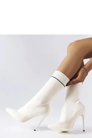 Pelletier's white sock stiletto boots