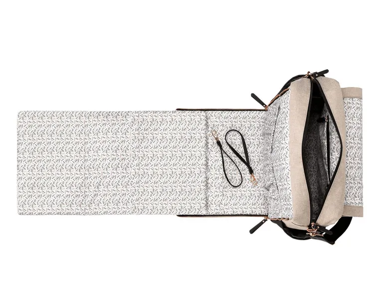 Petunia Pickle Bottom Boxy Backpack in Sand/Black