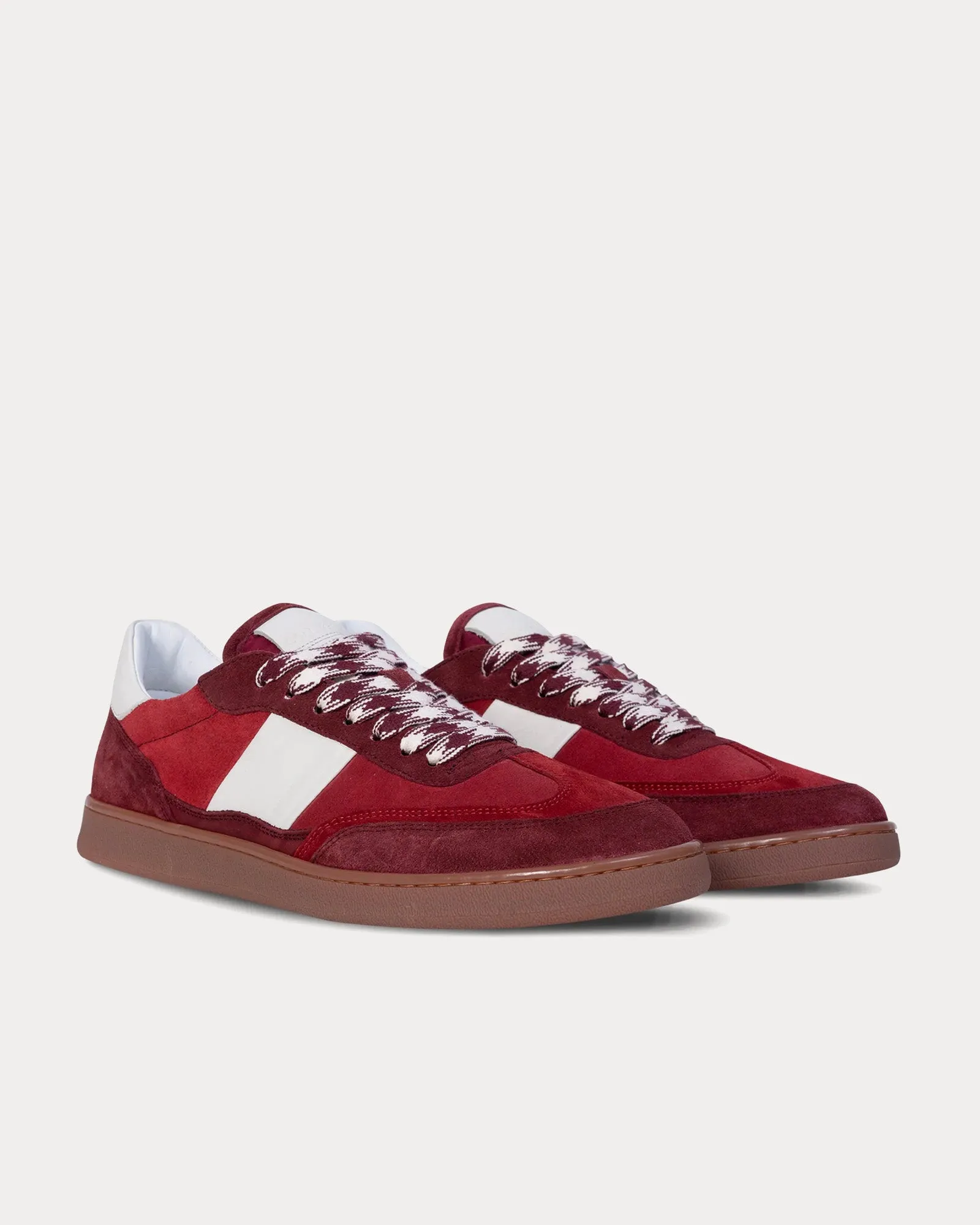 Pillar Court II Suede Ruby Low Top Sneakers