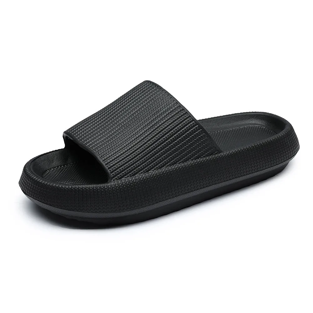 Pillow Slides Slippers for Women,Men Quick Drying Non-Slip Massage Bath Shower Outdoor Sandals with Soft Thick Sole